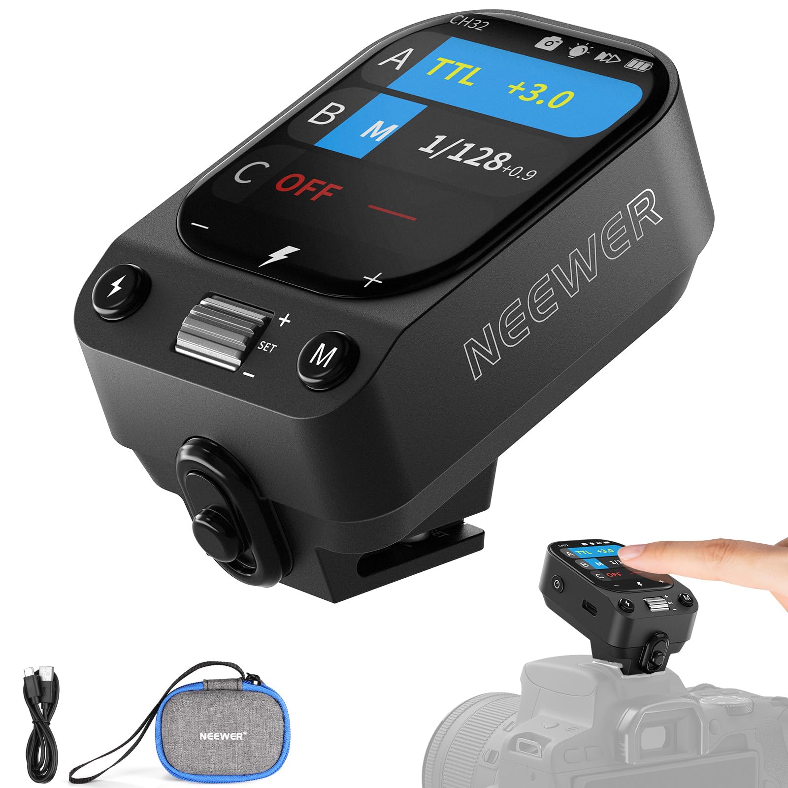 Amazon | NEEWER TTLワイヤレスフラッシュトリガー 1/8000s HSS TCM