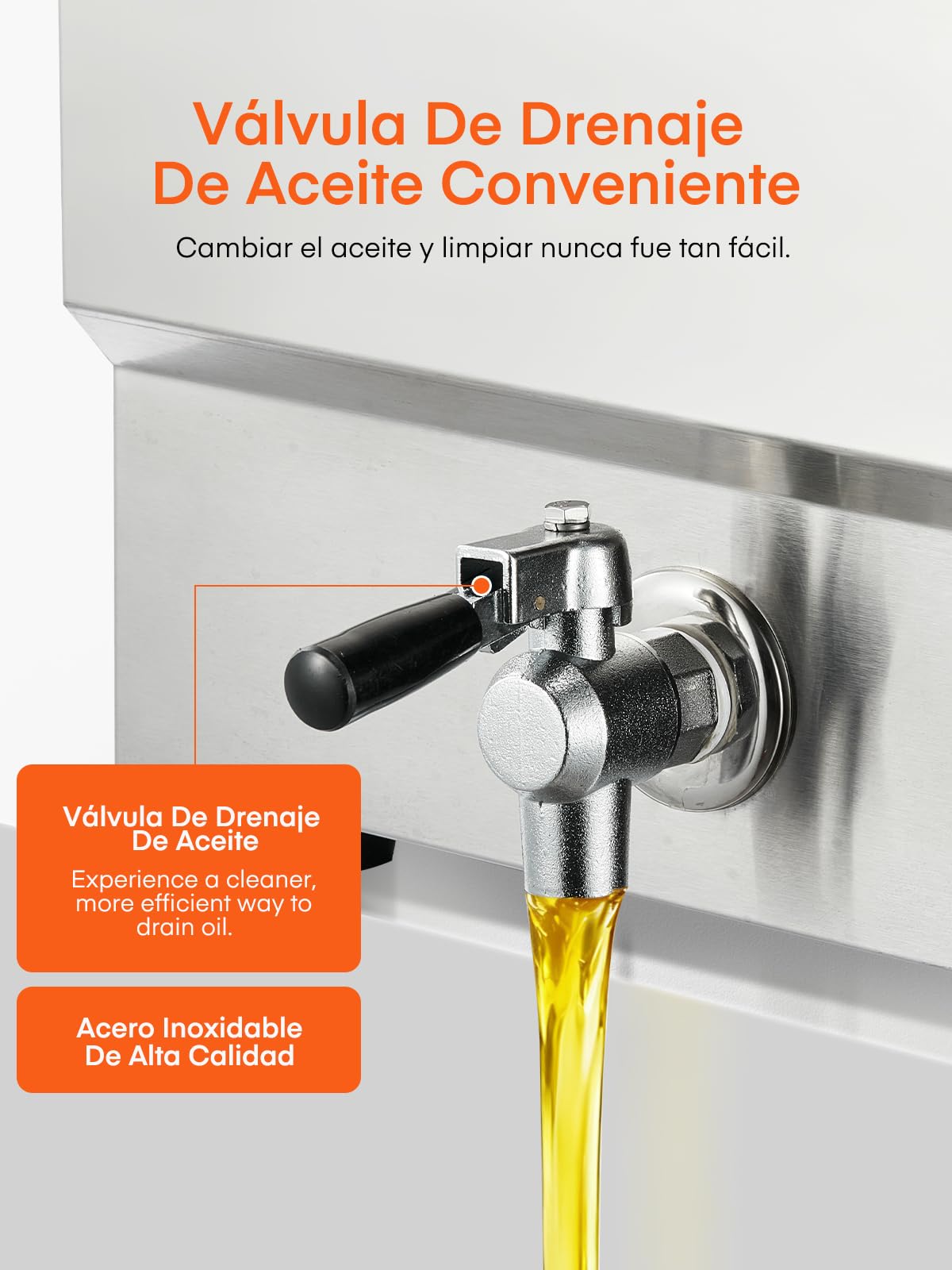 FOHERE 11L Elektrische Fritteuse mit Ölablass, 3000W Profi-Fritteuse mit Korb und Deckel, 60-Minuten-Timer, Temperaturregelung 60-200°C, ideal für Restaurant und private Küche