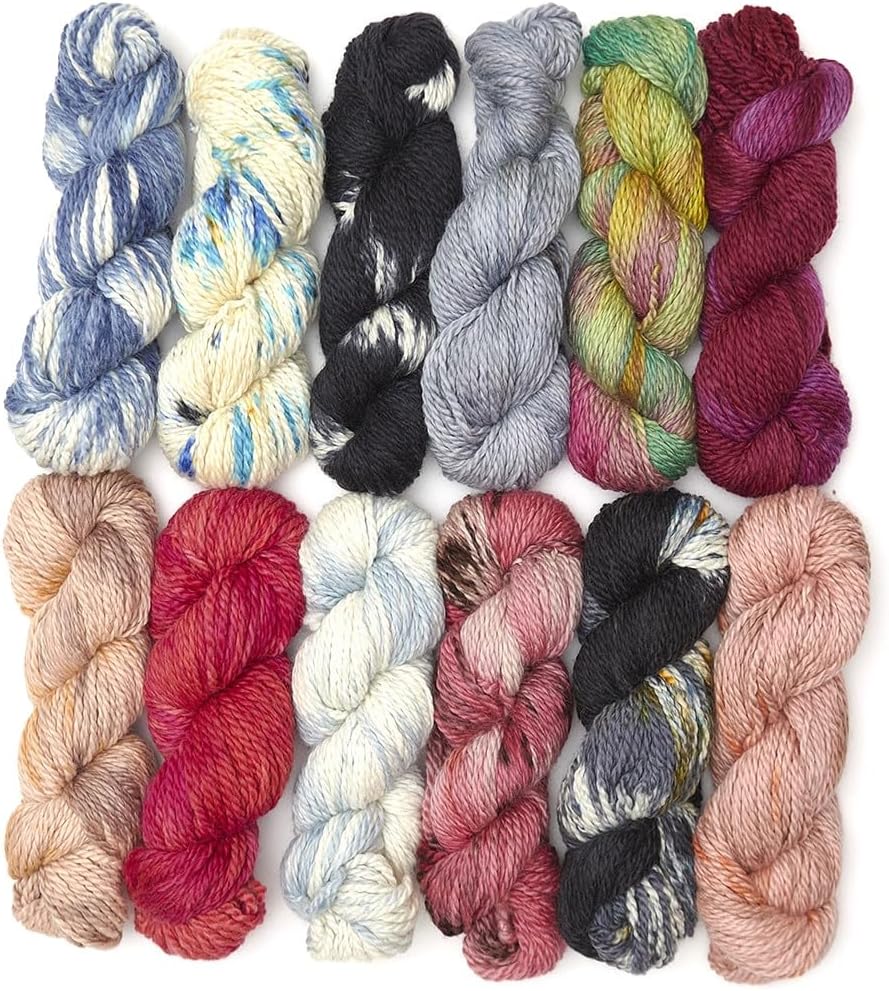 100% Baby Alpaca Yarn Wool 100g Hank Bulky Weight Hand Dyed Made in Peru - Heavenly Soft and Perfect for Knitting and Crocheting (Blushing Twilight, Bulky Hand Dyed - 100g Hank)