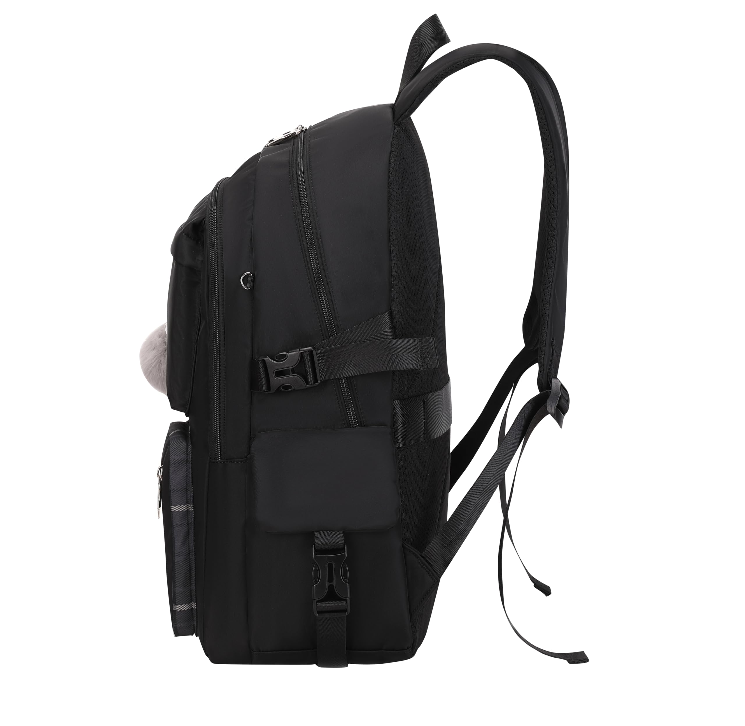 Joymoze Mochila mona para niña Adolescente Mochila diaria Mujeres Mochila Monedero Negro