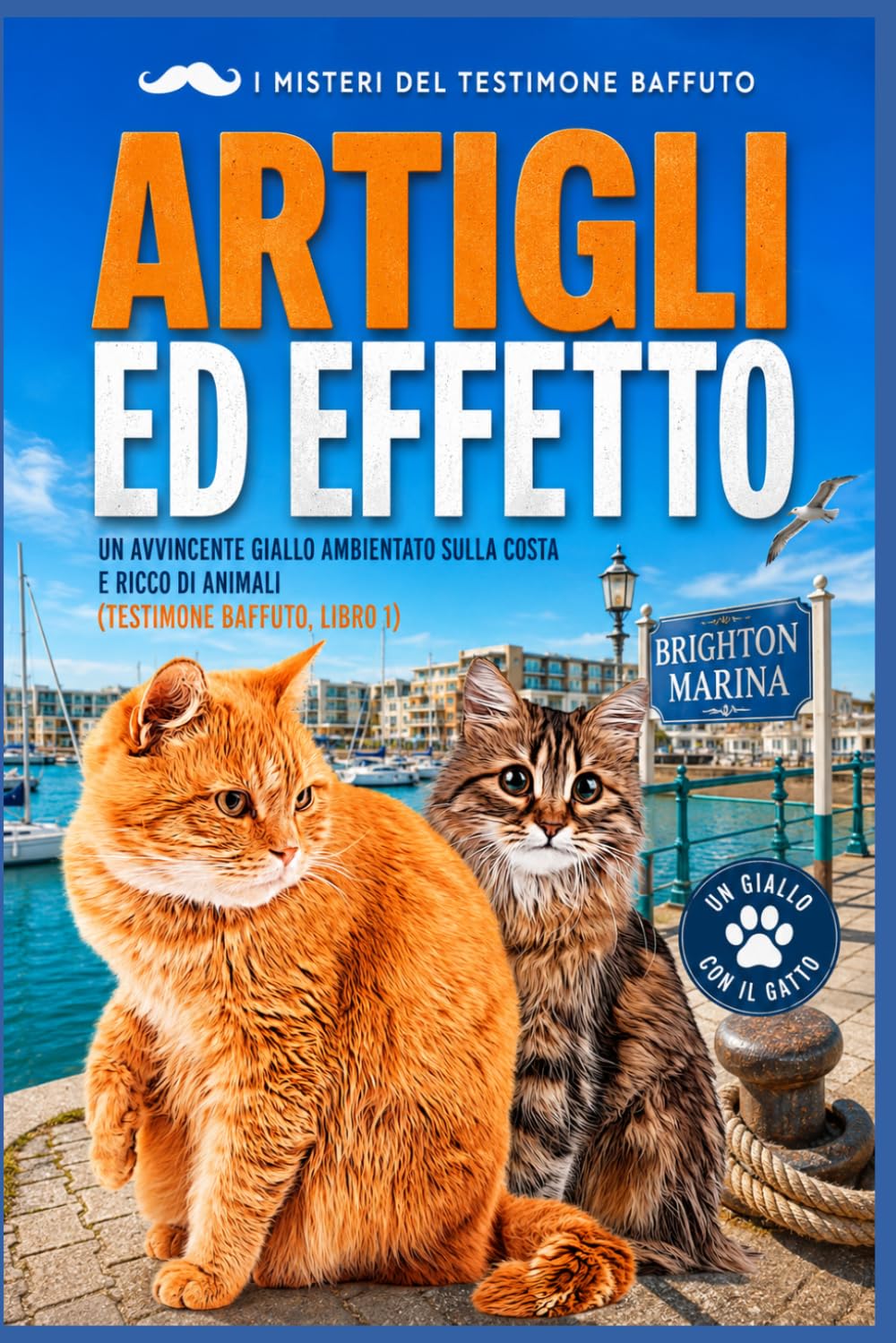 ARTIGLI ED EFFETTO: Un avvincente giallo ambientato sulla costa e ricco di animali (Testimone baffuto, Libro 1) (I misteri del testimone baffuto)