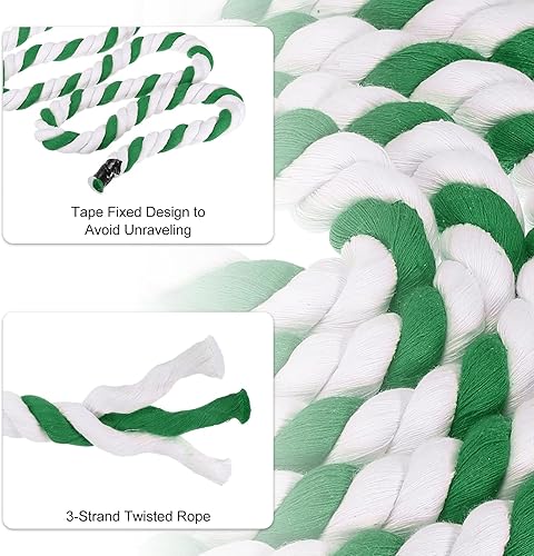 Miniatura 3 de PATIKIL Cuerda de algodón trenzado natural de 1 pulgada x 20 pies, cuerda de tira y afloja de 3 hebras con cinta de sellado para barandillas de