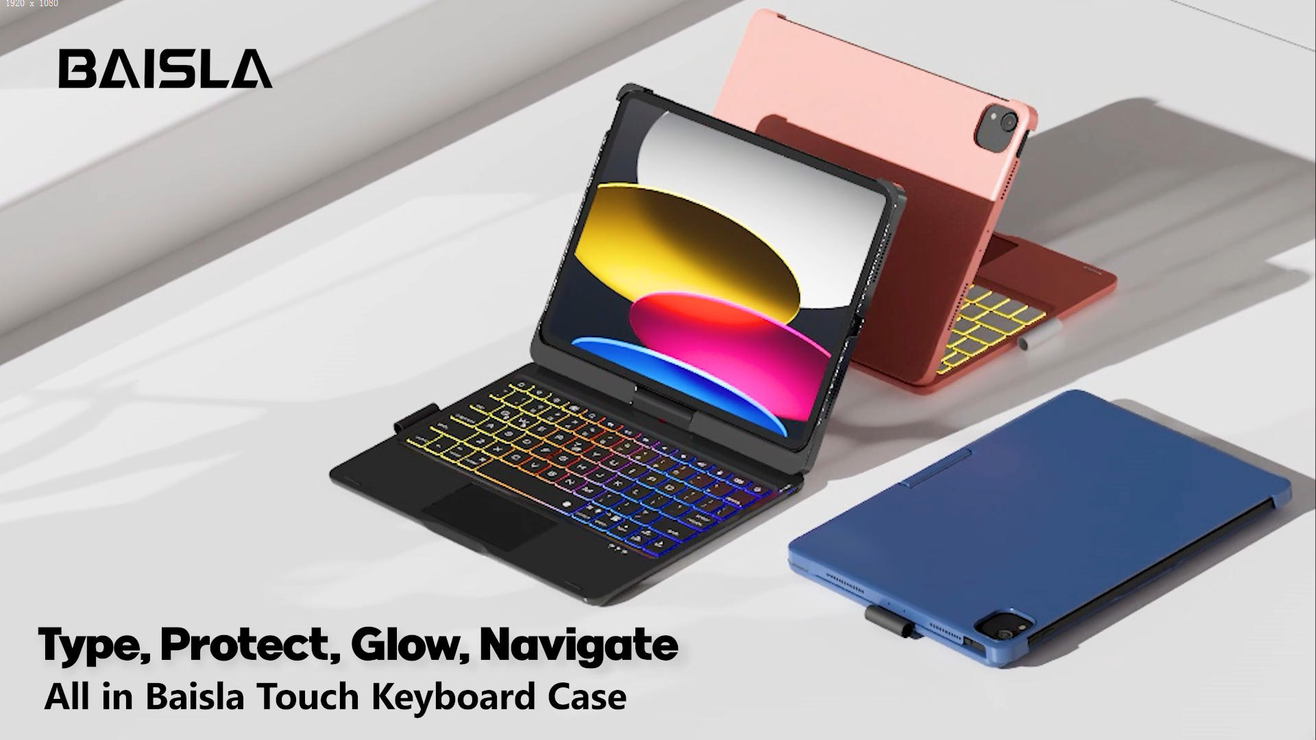 Amazon.com: Baisla iPad 10th Generation Case with Keyboard 10.9