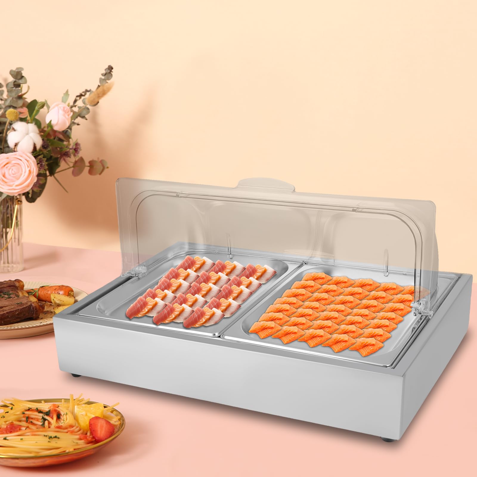 CKF 2BK, #2 Black Foam Meat Trays, Disposable Standard Supermarket Meat Poultry Frozen Food Trays, 500-Piece Bundle