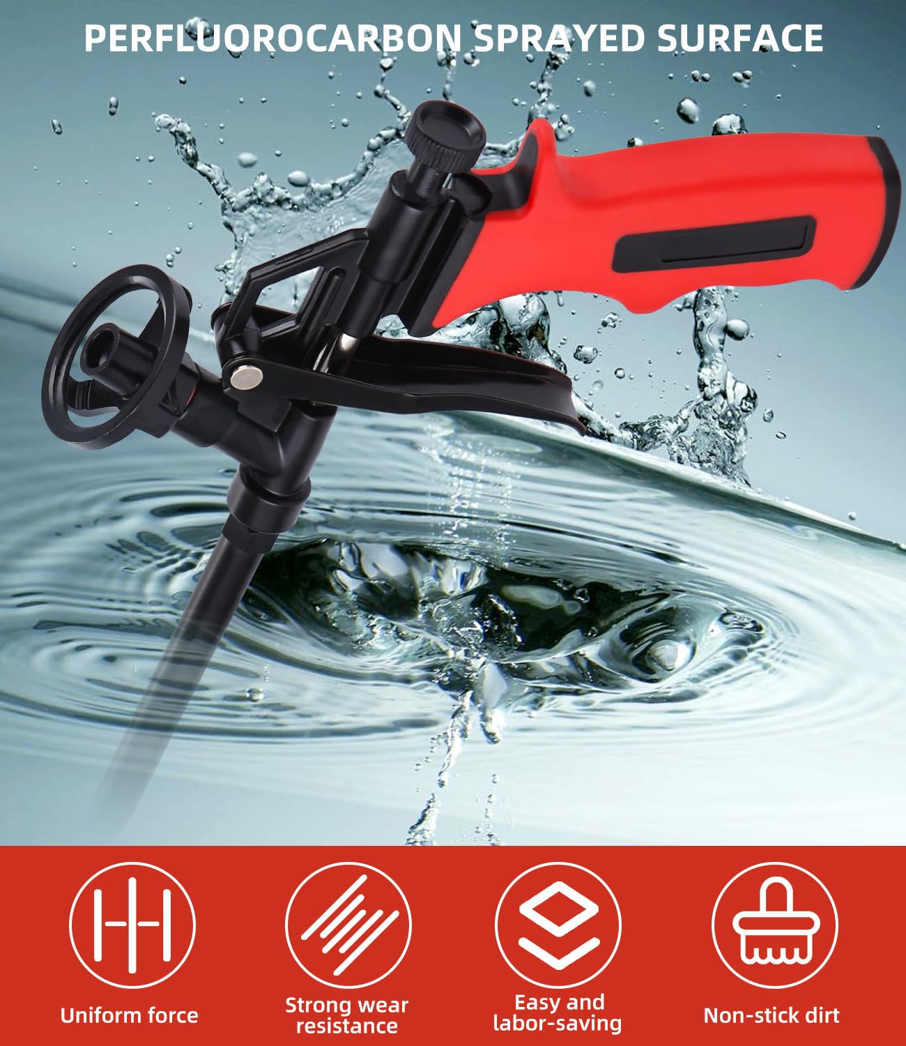 Pistola Per Schiuma Poliuretanica - Corpo In Metallo Con Rivestimento PTFE - Per Calafataggio E Isolamento - Foto 2