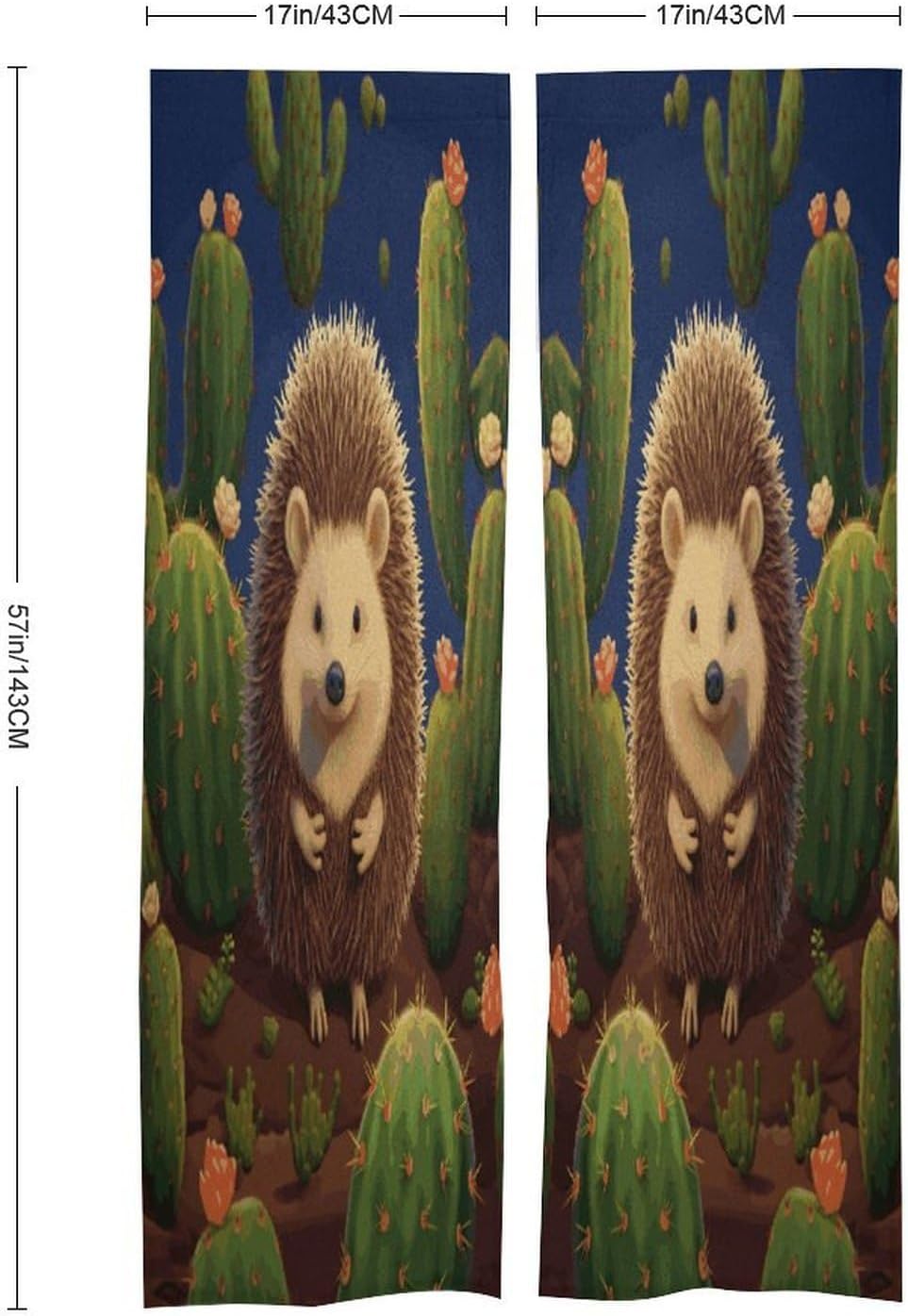 Hedgehog Cactus Door Curtain Printed Doorway Noren Japanese Style Doorway Room Divider Curtains for Privacy Partition Divider Kitchen Home Decorations Wall Hanging