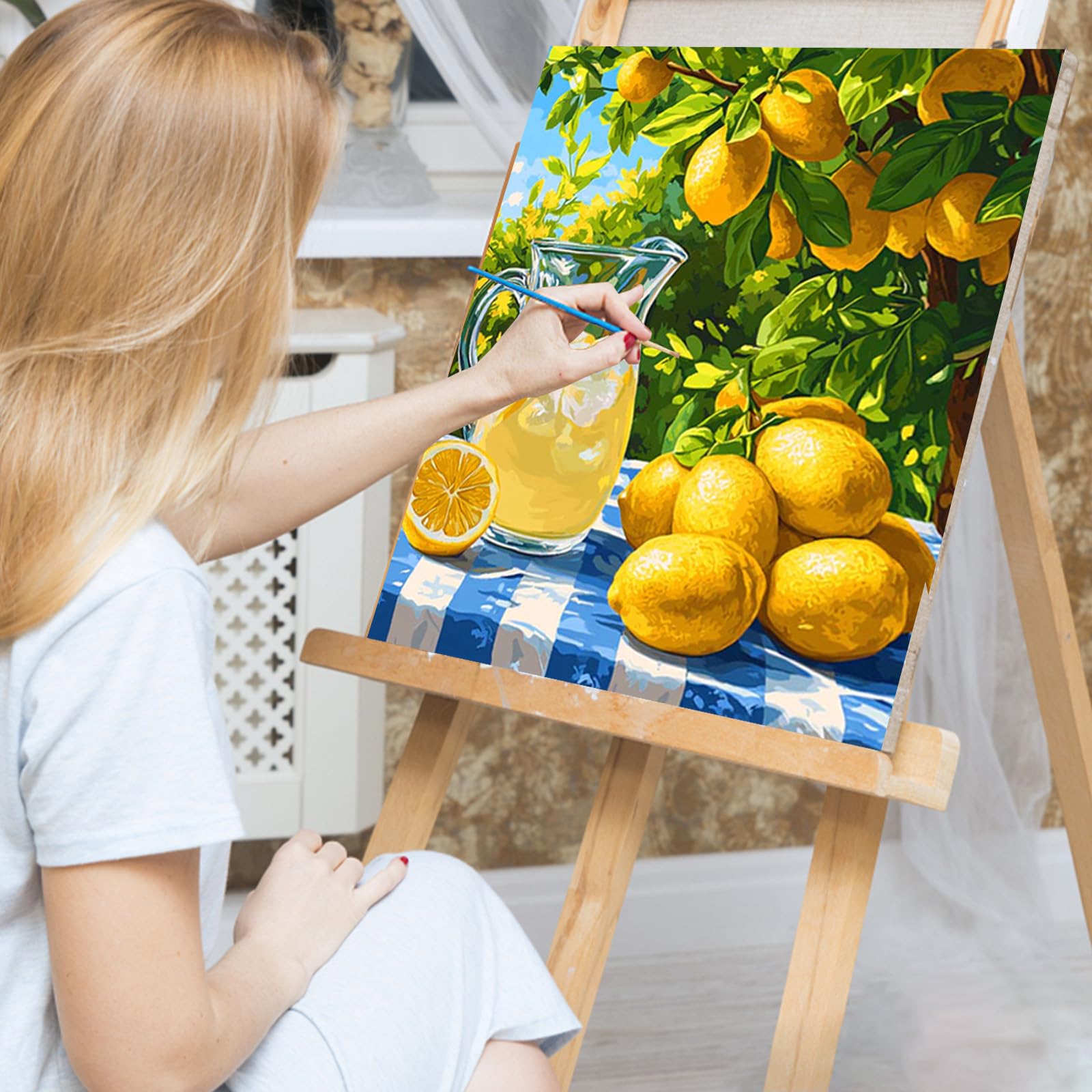 Verf op nummer voor volwassenen, doe-het-zelf boomcanvas olieverfschilderij kit voor kinderen of beginners, magische verfsets op canvas, acrylpigment, tekenwerk voor geschenken en muurkunst Verf op nummer voor volwassenen, doe-het-zelf boomcanvas olieverfschilderij kit voor kinderen of beginners, magische verfsets op canvas, acrylpigment, tekenwerk voor geschenken en muurkunst