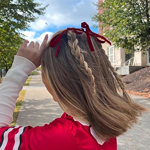 Miniatura 32 de Cinta de satén rosa polvoriento de doble cara de 1/4 pulgadas x 50 yardas, cintas de poliéster polvorientas para envolver regalos, cinta de tela