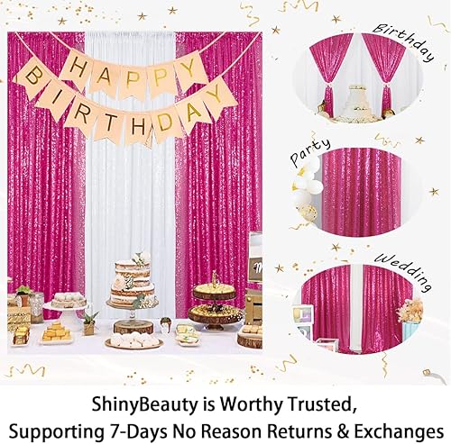 Miniatura 6 de Cortinas de lentejuelas color naranja, 2 paneles de 2 x 8 pies, telón de fondo de lentejuelas para boda N0319