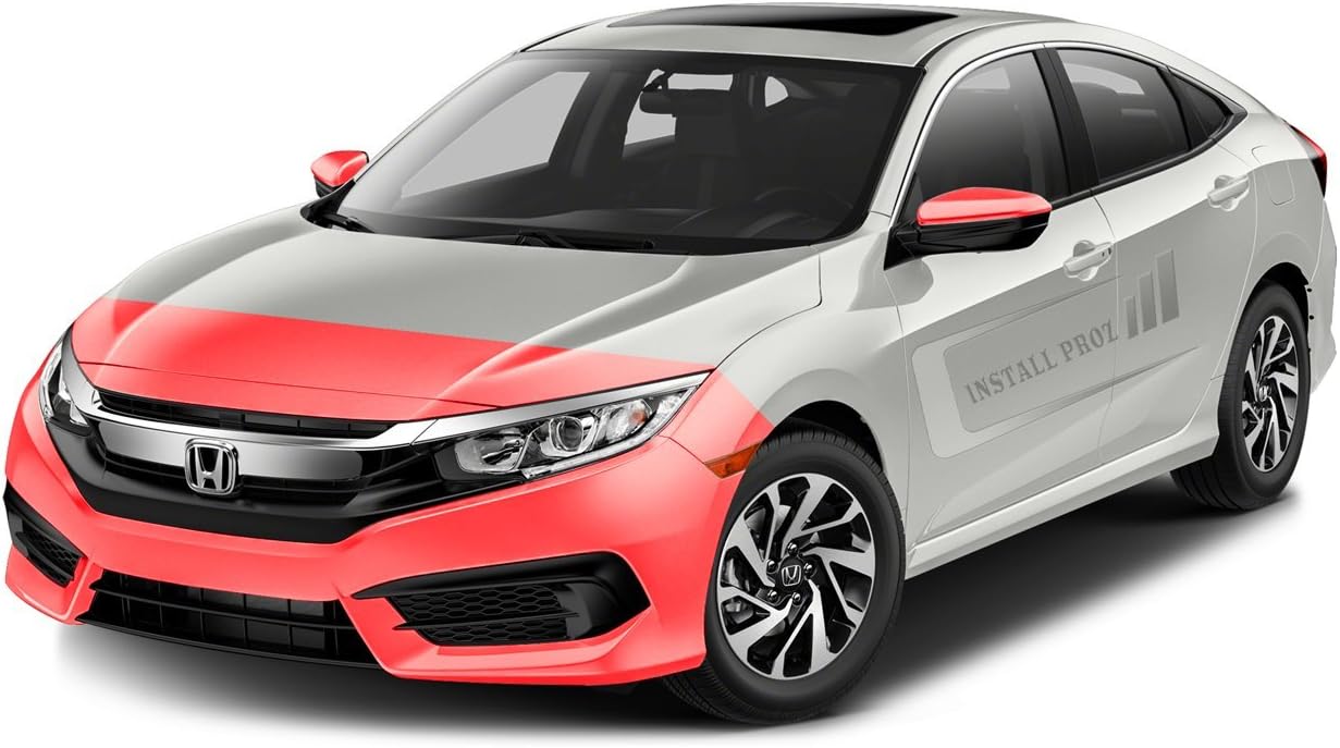 Self-Healing Clear Paint Protection Film Kit (Computer Cut) For Any Car (Hood, Fenders, Mirrors, Bumper)