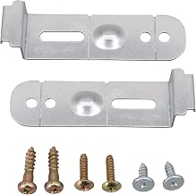 BQLZR 88x24mm Dishwasher Mounting Bracket with Screws DD94-01002A Pack of 2 Silver