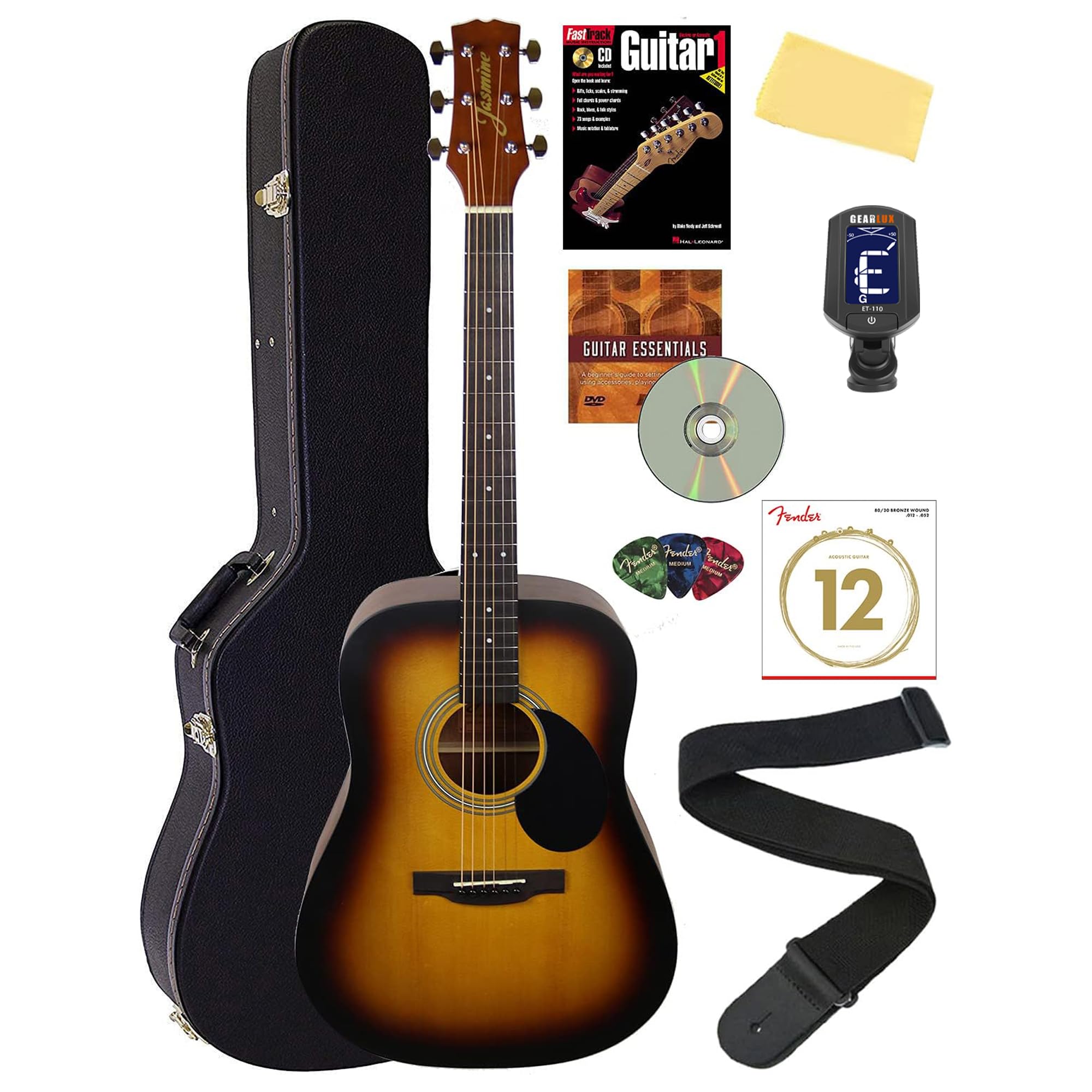 Amazon.com: Jasmine S35 Dreadnought Acoustic Guitar - Matte