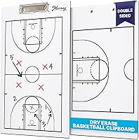 Murray Sporting Goods Double-Sided Dry Erase Baseball Coaches Clipboard - 15x9 Inch Premium Coaching Board