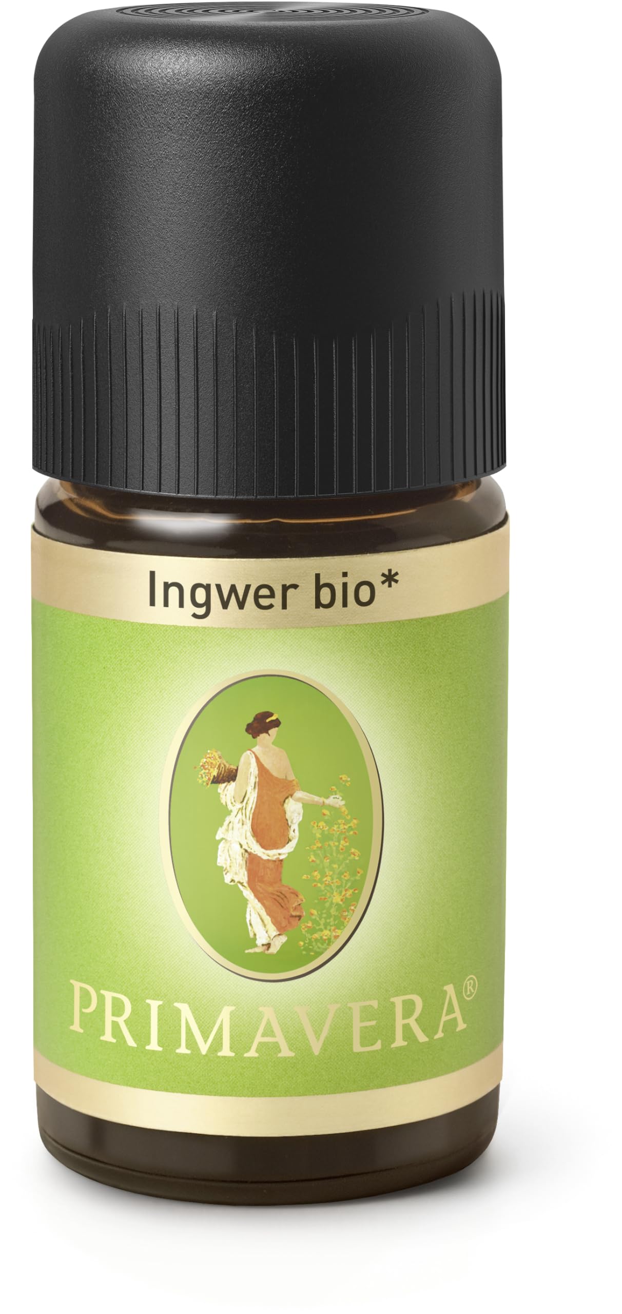 PRIMAVERA Ätherisches Öl Ingwer bio 6 x 5 ml - Aromaöl, Duftöl, Aromatherapie - stabilisierend, stimmungsaufhellend, aphrodisierend - vegan