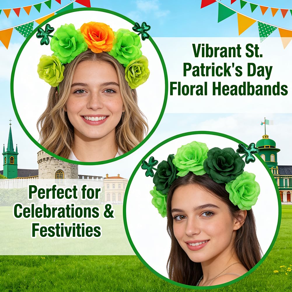 PyrrlicToy St Patricks Day Headband, 2pc St Patricks Day Accessories - Image 4