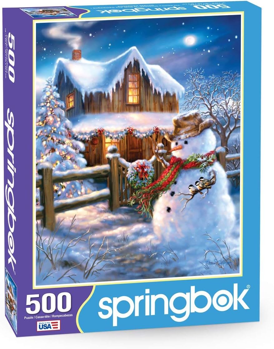 Springbok's 500 Piece Jigsaw Puzzle The Country Christmas - Made in USA