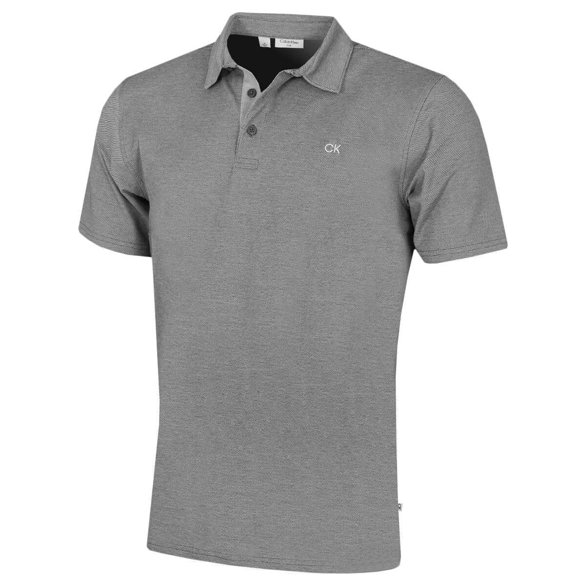 Calvin Klein Mens Prep Campus Golf Polo Shirt - Black - XXXXXL