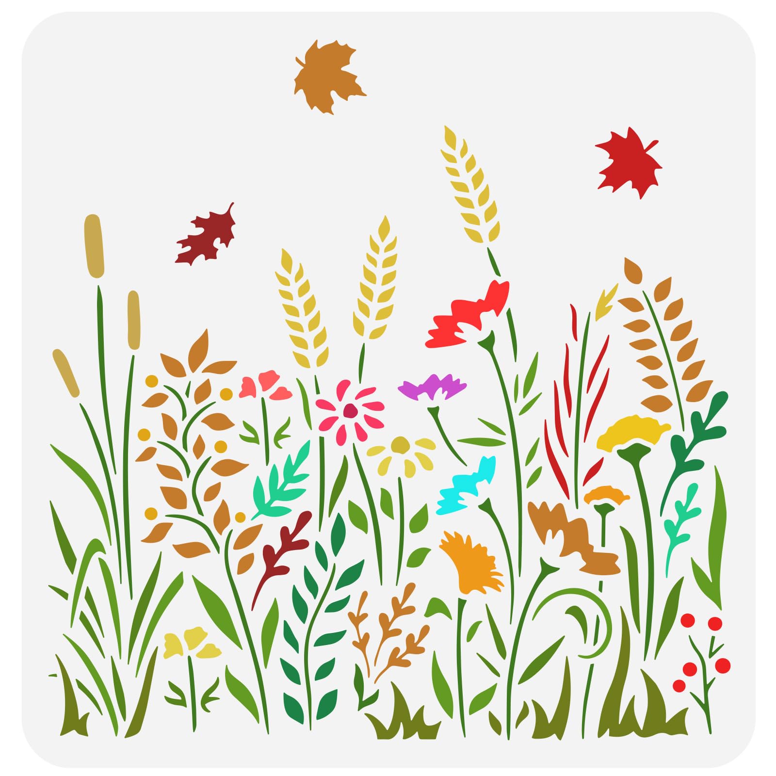 pclapora 80 Pezzi Stencil per Pittura Riutilizzabili, Kit Stencil Disegno Fiori, Riutilizzabili Motivo Foglie di Fiori Uccelli, per Lavori Artigianali, Scrapbooking, Disegno, Graffiti, Muro, Legno