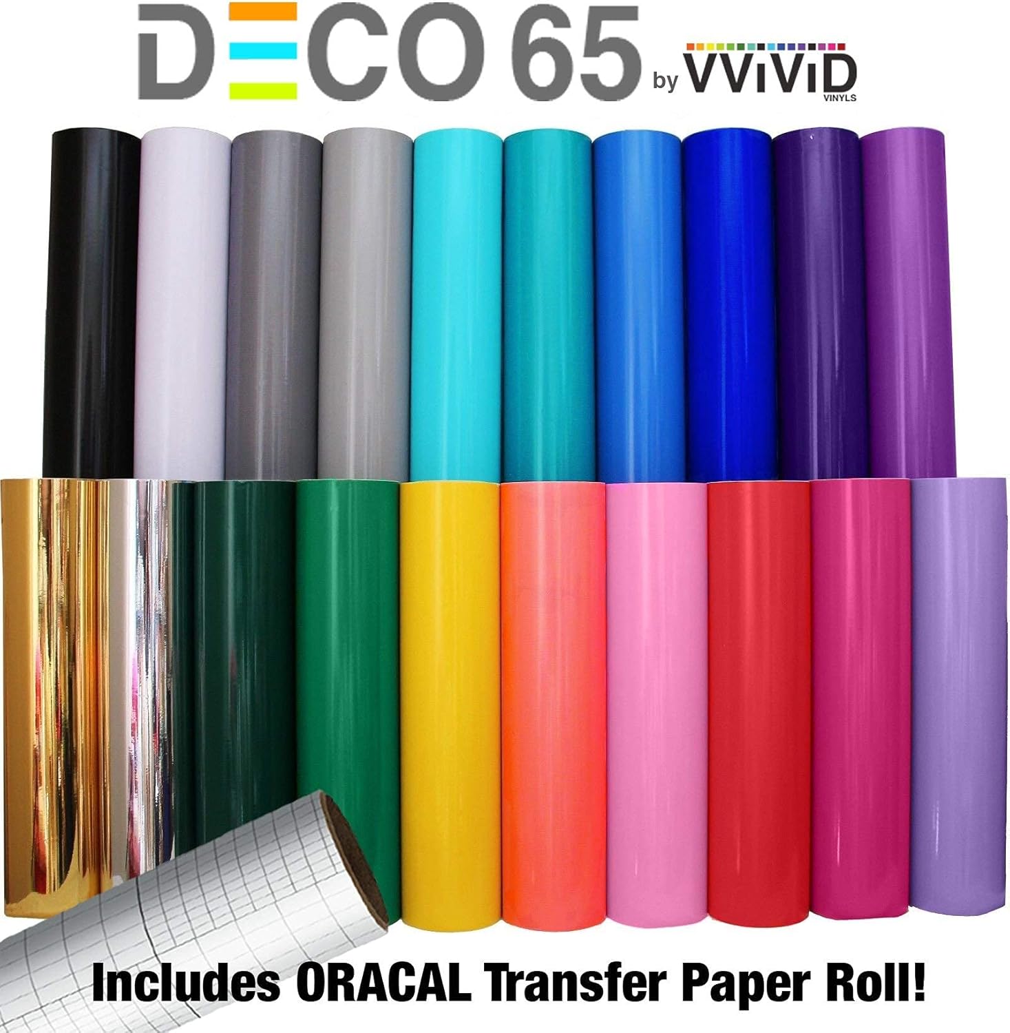 10 HTV and 30 Sign Media Craft Starter Bundle (40 Total Rolls)