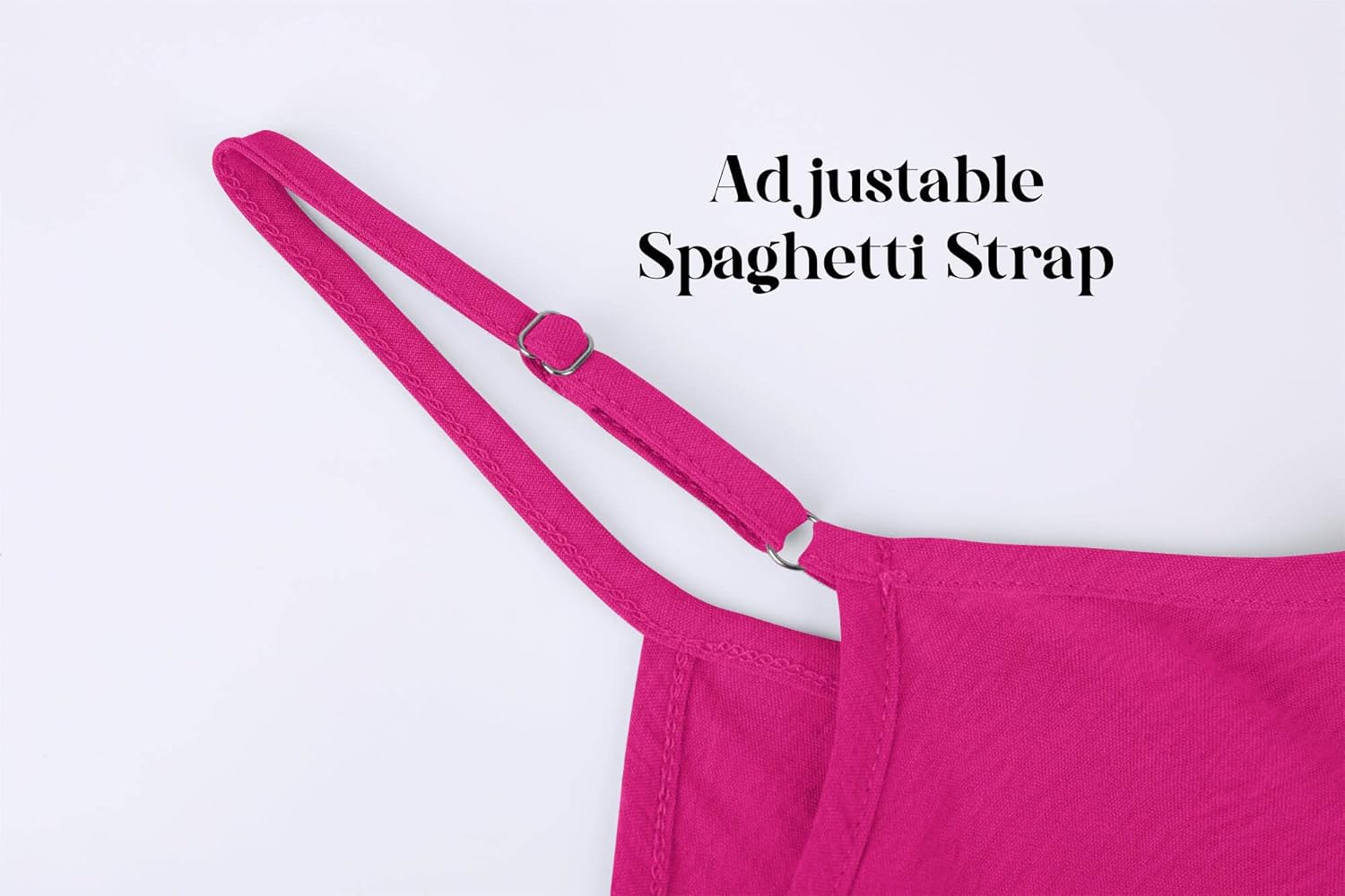 OFEEFAN Tank Top for Women Adjustable Spaghetti Strap Camisole Scoop Neck Sleeveless Cami Top S-3XL - Image 5