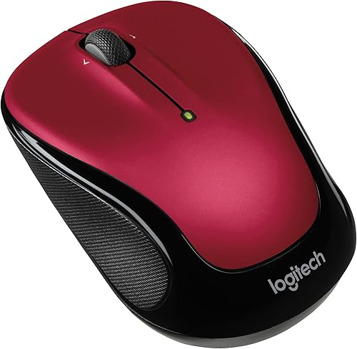 Ratón inalámbrico Logitech M325 con desplazamiento diseñado para la Web - Rojo