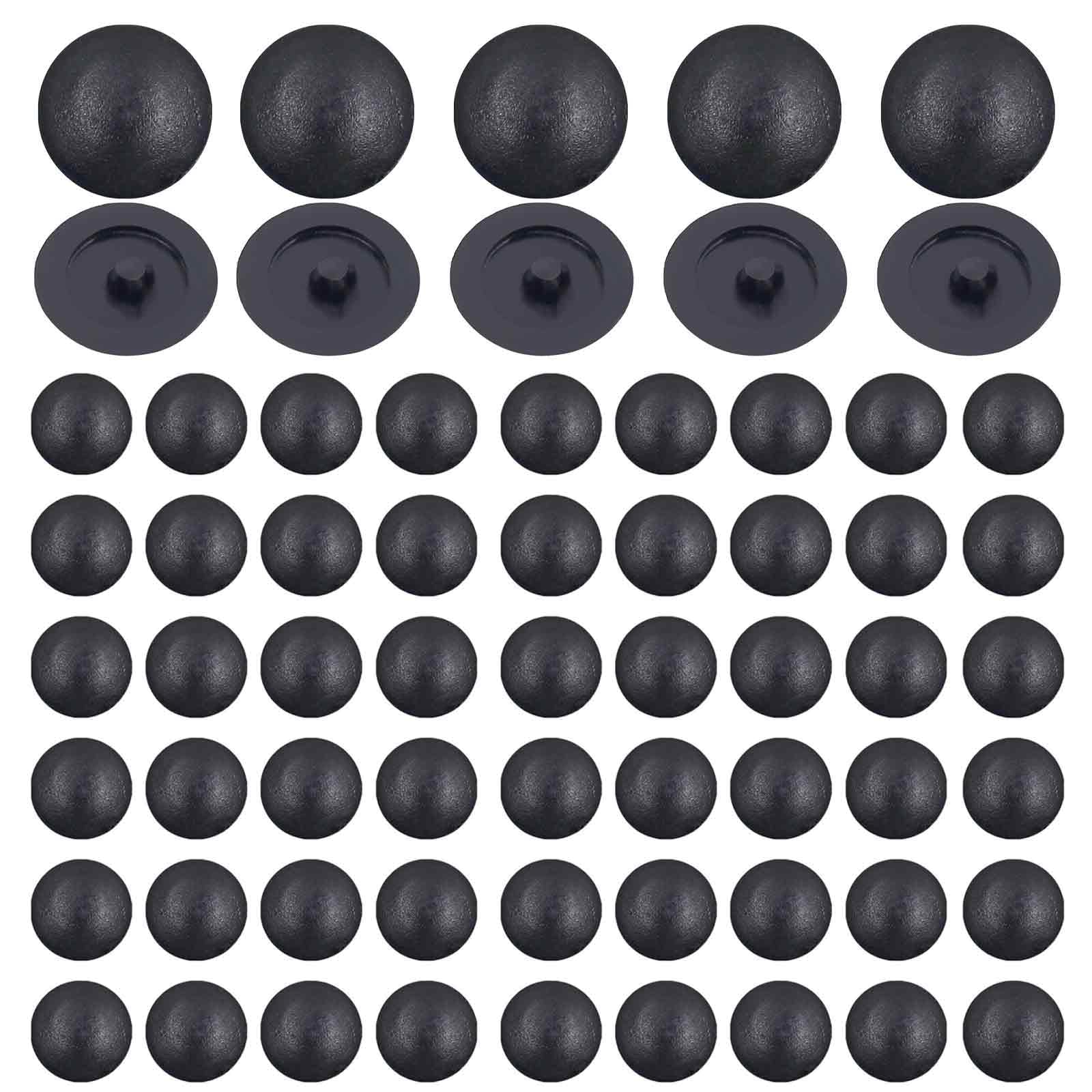 Set Di 12 Viti Per Targa E 36 Coperture Incernierate, Colore Bianco - Foto 6