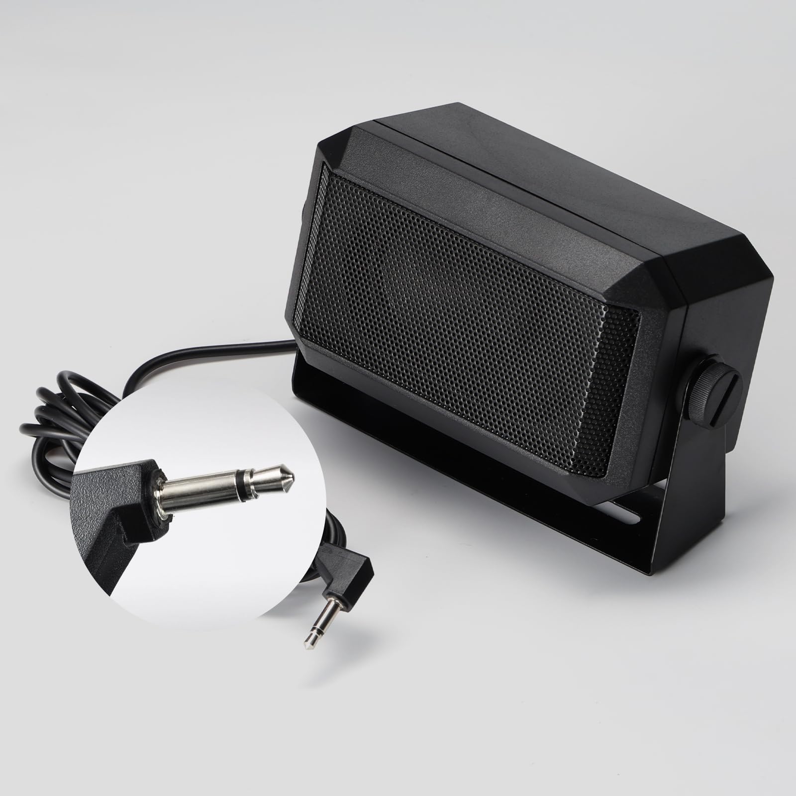 Radioddity RS58 Mini haut-parleur d'extérieur pour téléphone portable, 5 W, câble d'alimentation 71", compatible avec CB-27 Pro, DB20-G