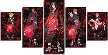 Amazon 日本のアニメポスター Akatsuki ポスター アニメ 壁装飾 キャンバス Hd プリント リビングルーム ベッドルーム プレイルーム ウォールアート 装飾 男の子の部屋の装飾ギフト ウォールステッカー オンライン通販