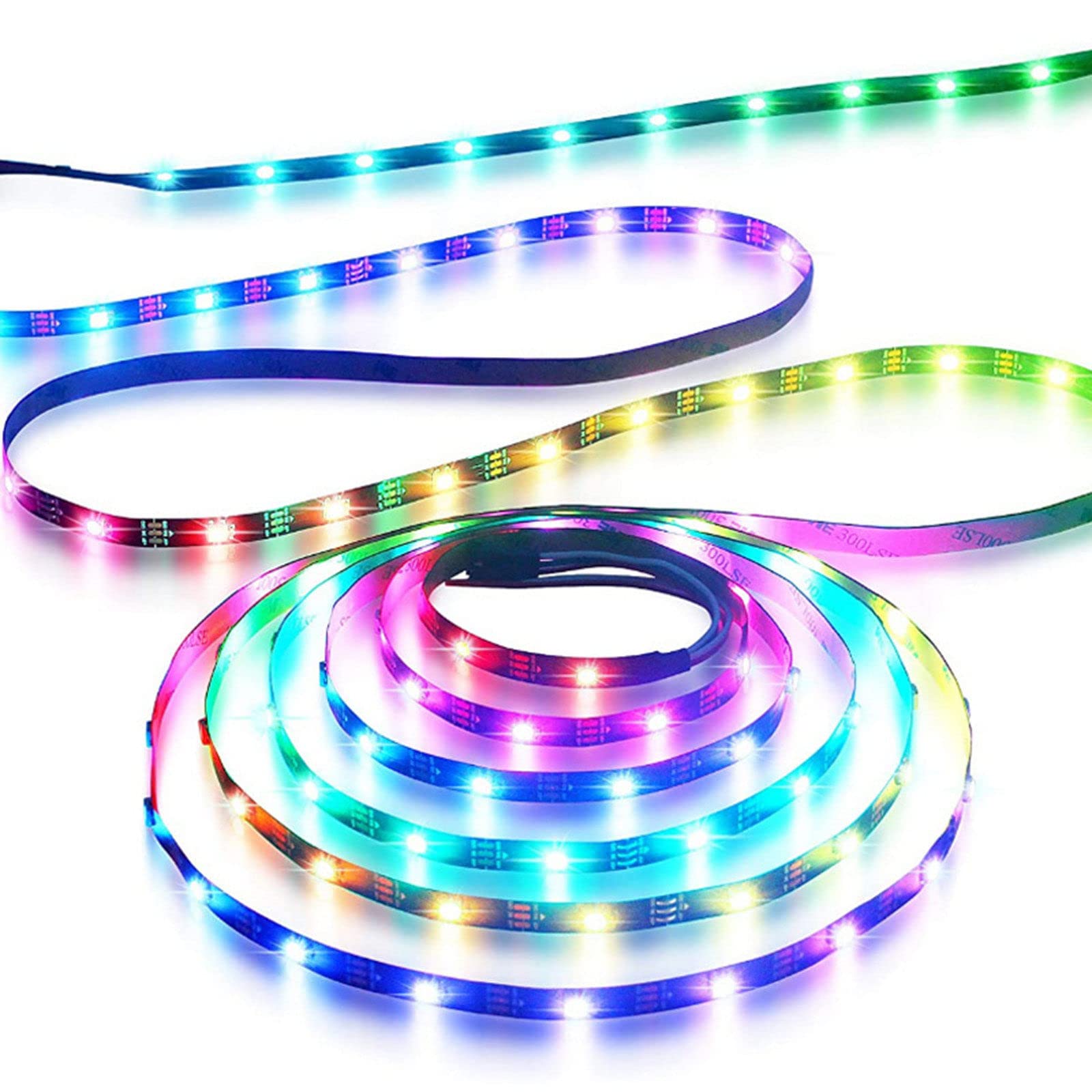 2 Rotoli, Striscia LED (10 m*2), Controllo Applicazione App/Controllo vocale Musicale, Set di Strisce Luminose LED da 20 Metri, Barra Luminosa Cambia Colore LED