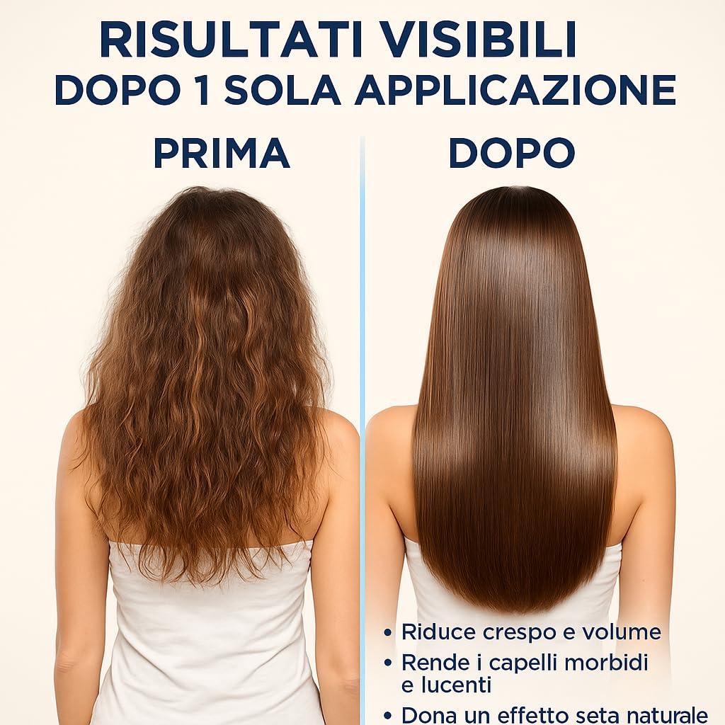 Keraboom LZ Products – Trattamento Stirante Capillare Senza Formaldeide – Idratazione, Nutrimento e Lucentezza per Capelli Setosi (500ml)