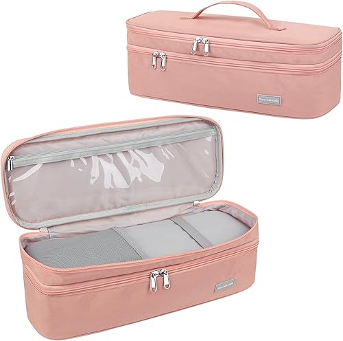 Estuche de viaje de doble capa compatible con Revlon One-Step VolumizerSecador de pelo, cepillo de aire caliente, estuche de transporte para secador
