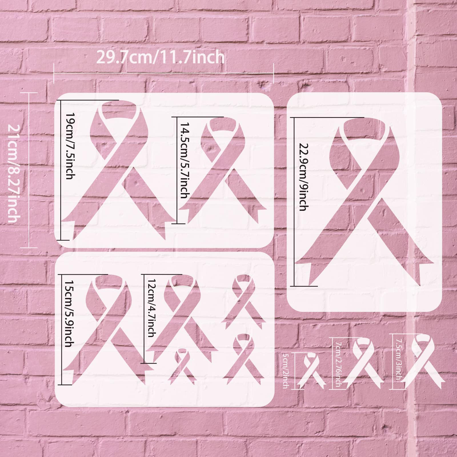 amazon-com-fingerinspire-3-pcs-breast-cancer-ribbon-stencil-11-7x8-3-inch-breast-cancer-raise-awareness-ribbon-stencils-reusable-different-sizes-ribbon-painting-stencil-templates-for-breast-cancer-event
