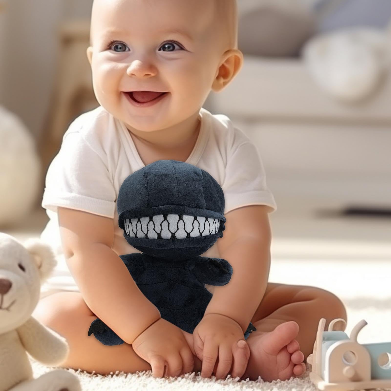 Amazon.co.jp: ゼノモーフぬいぐるみ、口のジッパーゼノモーフ