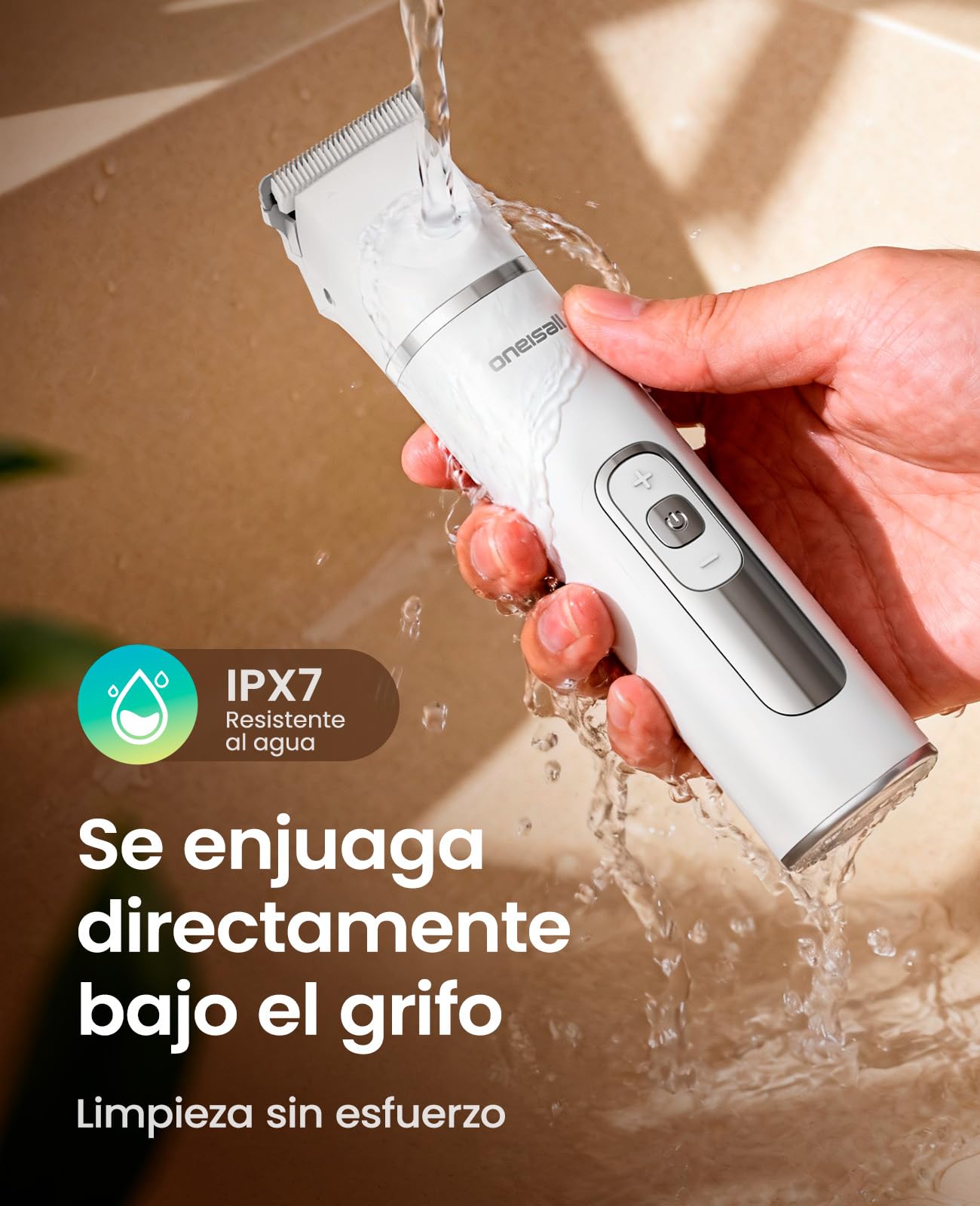 Oneisall Cortapelos 3 en 1 para Mascotas, Maquina Cortar Pelo Perros, Maquinilla Silenciosa con Pantalla LCD, Ideal para Cortar Pelaje Enredado, Sarro Anal, Patas y Ruedas de Gatos y Perros