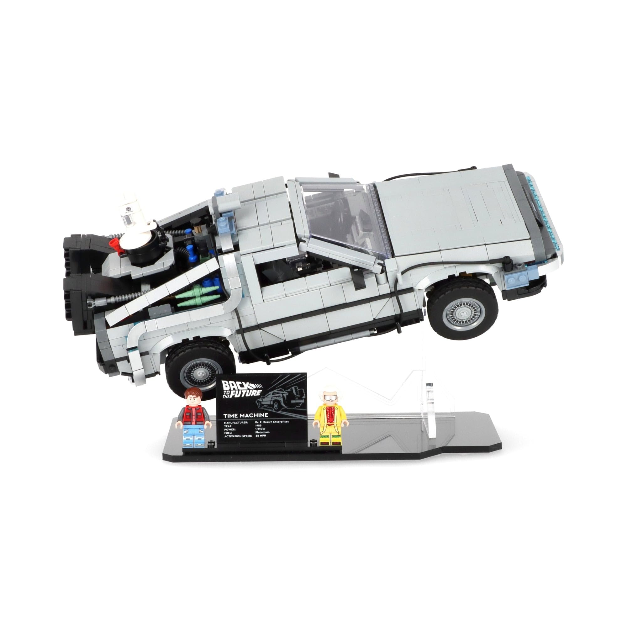 Display Stand compatible with LEGO Back to the Future Time Machine 10300
