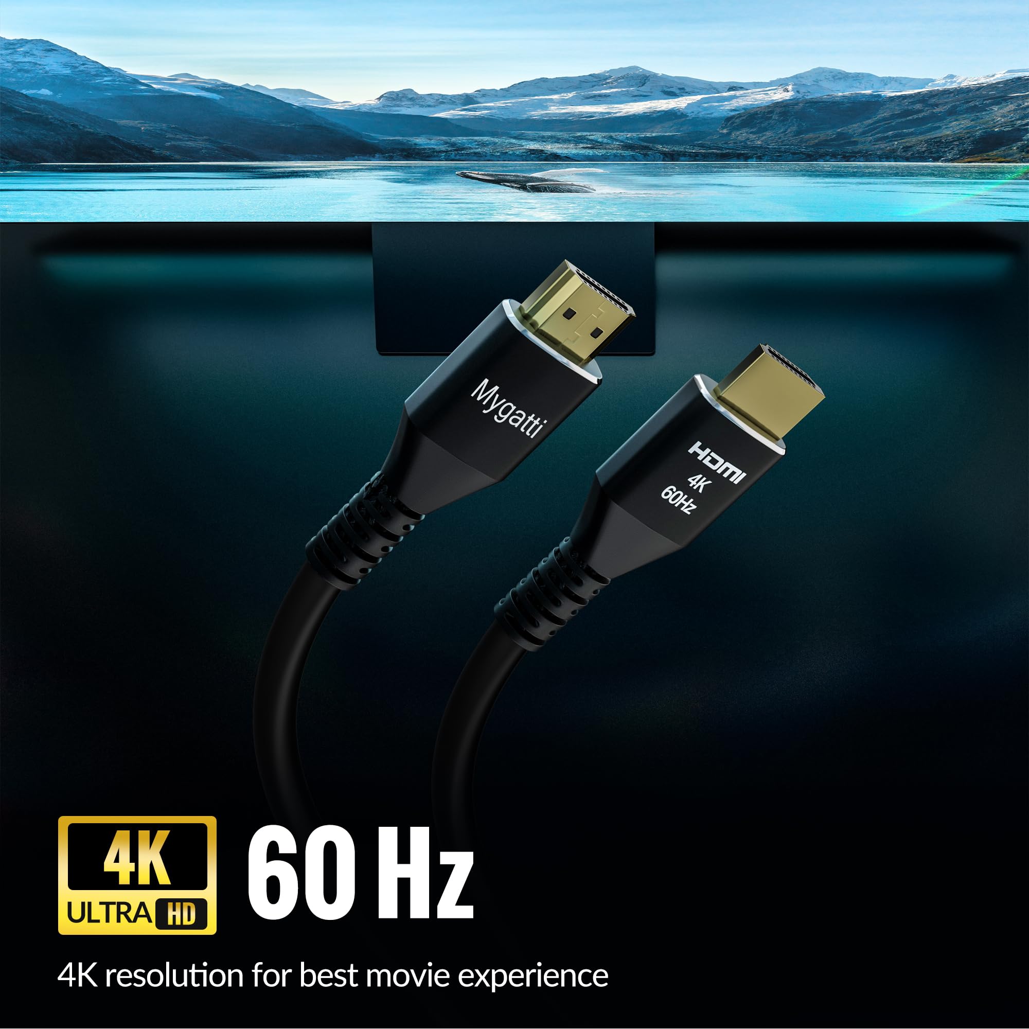 Cable HDMI 4K 3 metros/10 unidades,cable HDMI 2.0 Ultra HD,nailon trenzado y conectores chapados en oro,4K@60 Hz,HDCP 2.2,ARC,para portátiles,monitores,HDTV,PS5, Xbox One y más