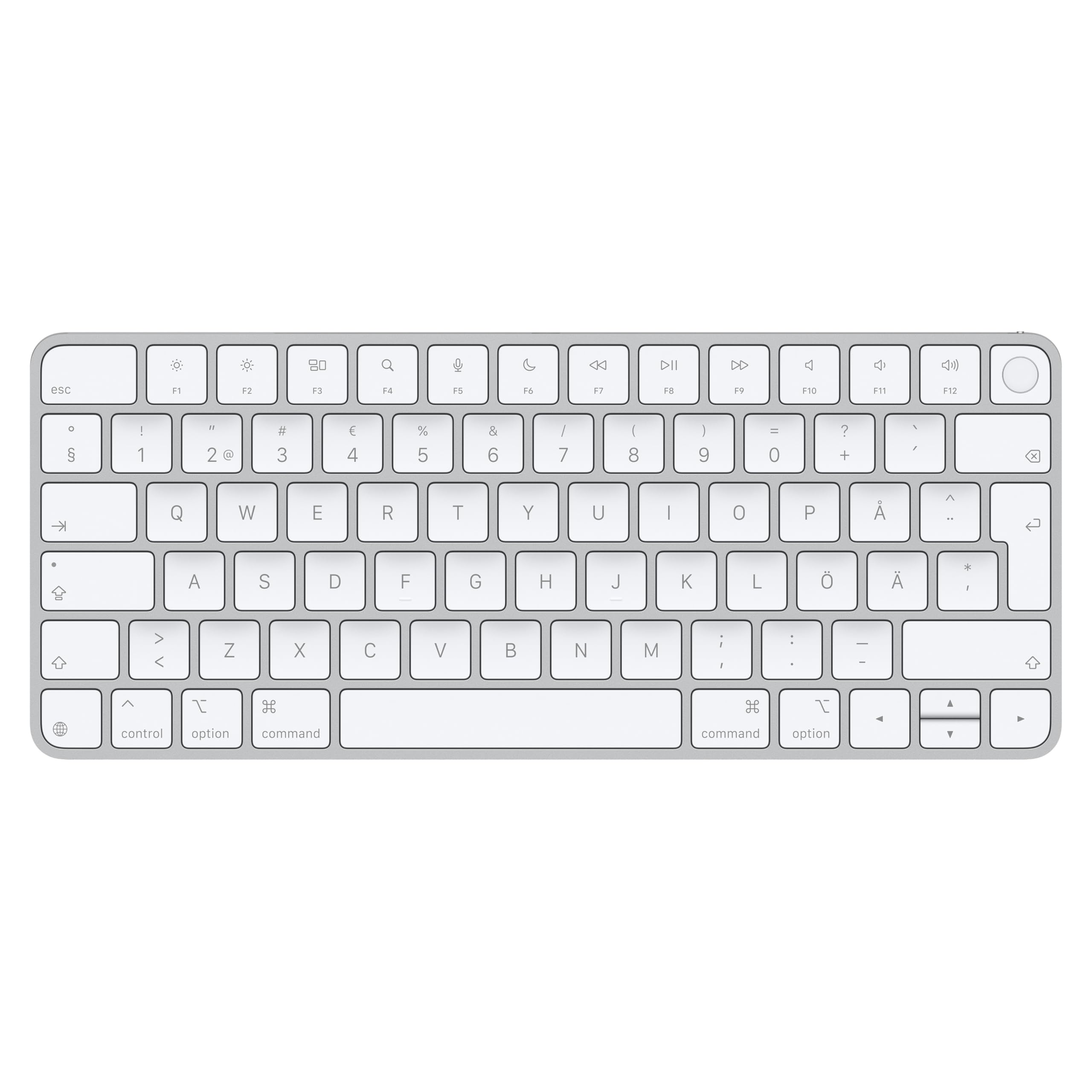 Apple Magic Keyboard mit Touch ID für Mac Modelle mit Apple Chip – Schwedisch ​​​​​​​