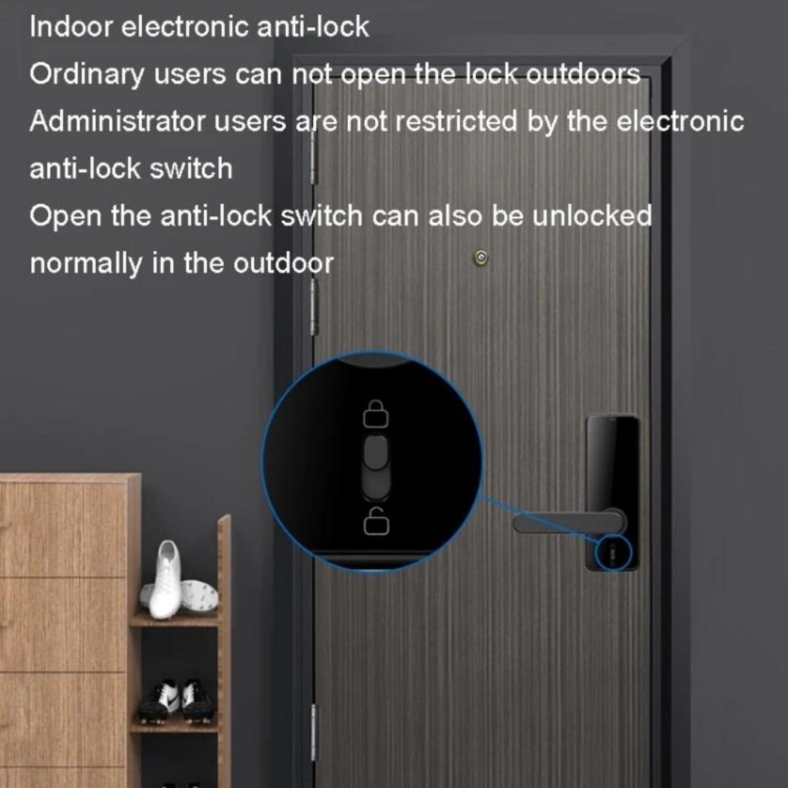 Cerradura inteligente Tuya, cerradura de puerta sin llave con huella dactilar, Bluetooth, Wi-Fi, contraseña, tarjeta IC y control remoto con llave, seguridad mejorada.,Tuyaapp