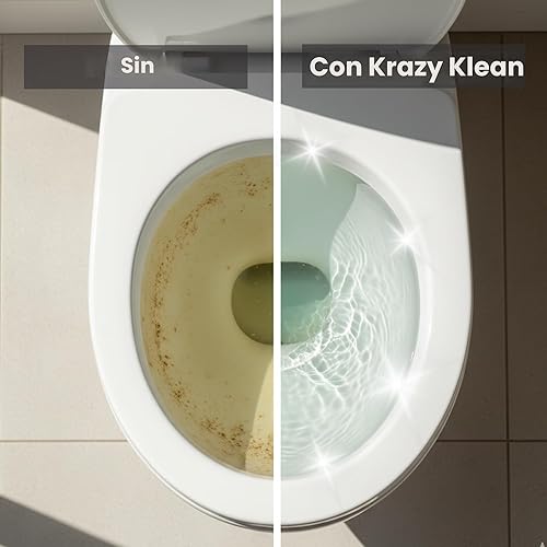 Miniatura 4 de Krazy Klean Pro Limpiador de Inodoro, Solución de Limpieza Doméstica, Limpiador de Inodoro Natural de Larga Duración para Manchas y Anillos de Agua
