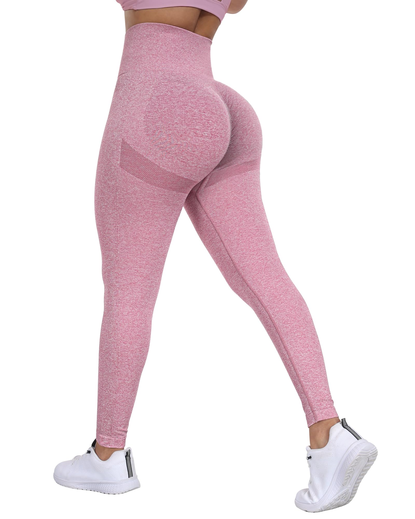 SALSPOR Workout Leggings for Women, Butt Lifting Gym Scrunch Butt Seamless Leggings