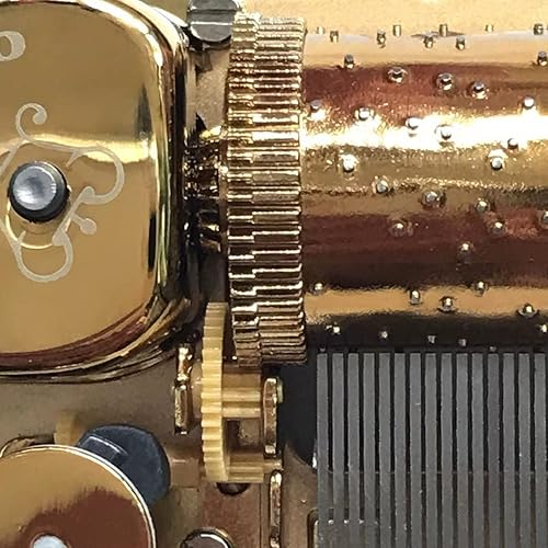 Miniatura 2 de BinkeGG Play Edelweiss Mecanismo de caja de música dorada de 30 notas Sankyo Partes de la caja de música Movimiento musical para cajas de música DIY