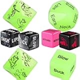 Positions Sex Game Sex Dice, Couples Sex Toys Glow in the Dark Positon Dice for Date Night Sex Games Romantic Anniversary & Valentines Gifts Adult Couple Games 8 Dices for Adults Sex Games for Couples