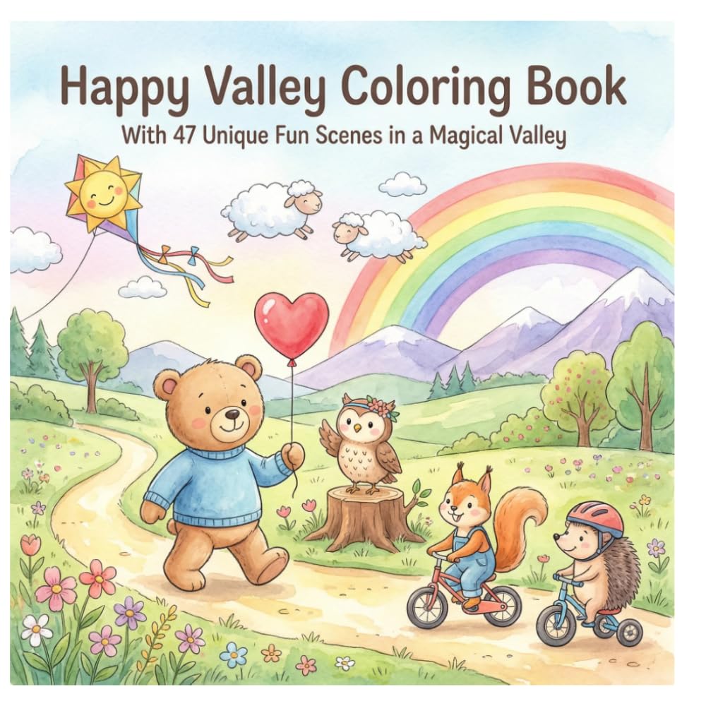 Happy Valley Coloring Book: Fun Colouring Adventures for Little Artists