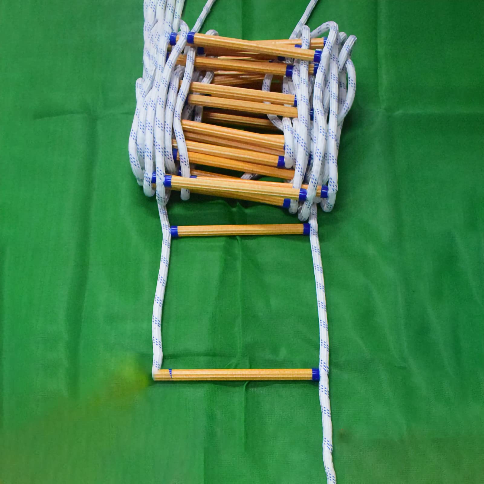 Escalera de cuerda de emergencia contra incendios, escalera de trabajo de escalada aislada duradera para actividades al aire