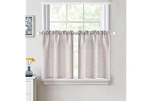 MIULEE 24 Inch Wide White Sheer Curtains: Refreshing Decor for Your Home