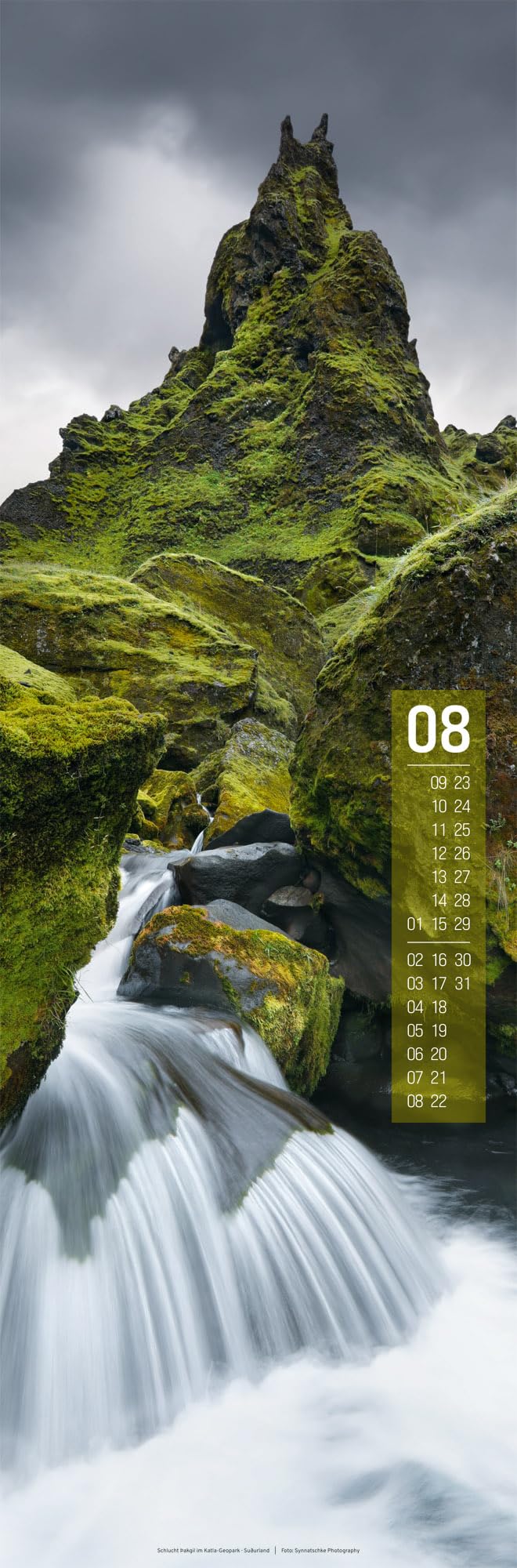 Island Vertikal Kalender 2027 | Vertikaler Panorama-Kalender im schlanken Hochformat (33x100 cm) | Für Skandinavien-Fans und Weltreisende