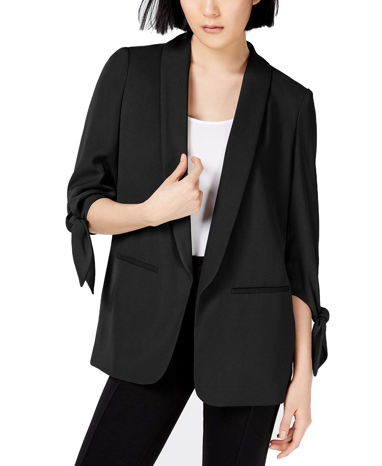 Bar III Women's Tie-Sleeve Blazer