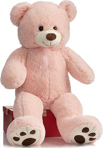 Miniatura 8 de HollyHOME oso de peluche gigante, animal de peluche, diseño de oso grande de 36 pulgadas
