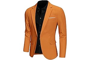 Men's Orange Suit Jacket: A Dash of Citrus for Dapper Dressing