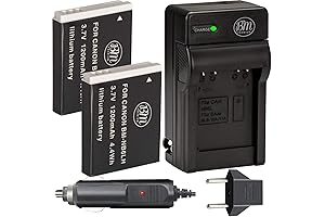 BM 2 Powershot NB-6LH Batteries And Charger